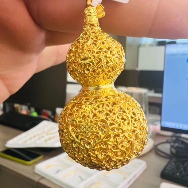 【莹莹专享】足金999 花丝葫芦 GP 5.49 纳金添福
