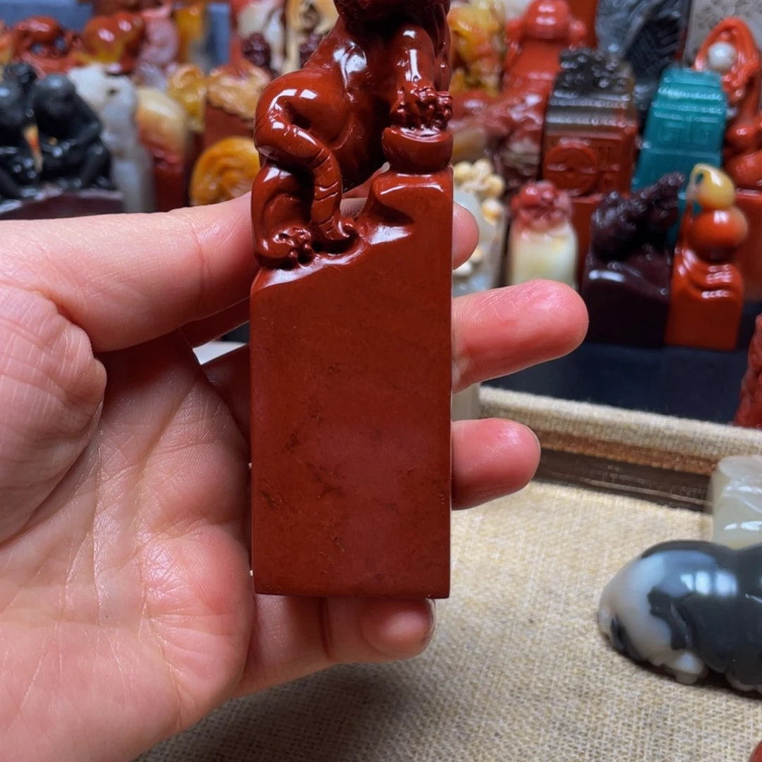 寿山石印石卓*精美寿山