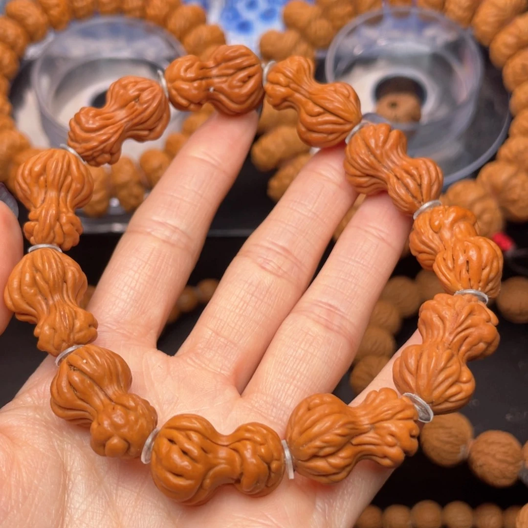 桃核手串龙纹桃核