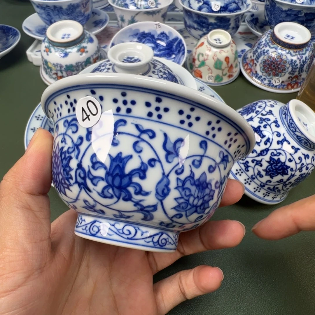 陶瓷景德镇纯手工纯手绘茶具木木40