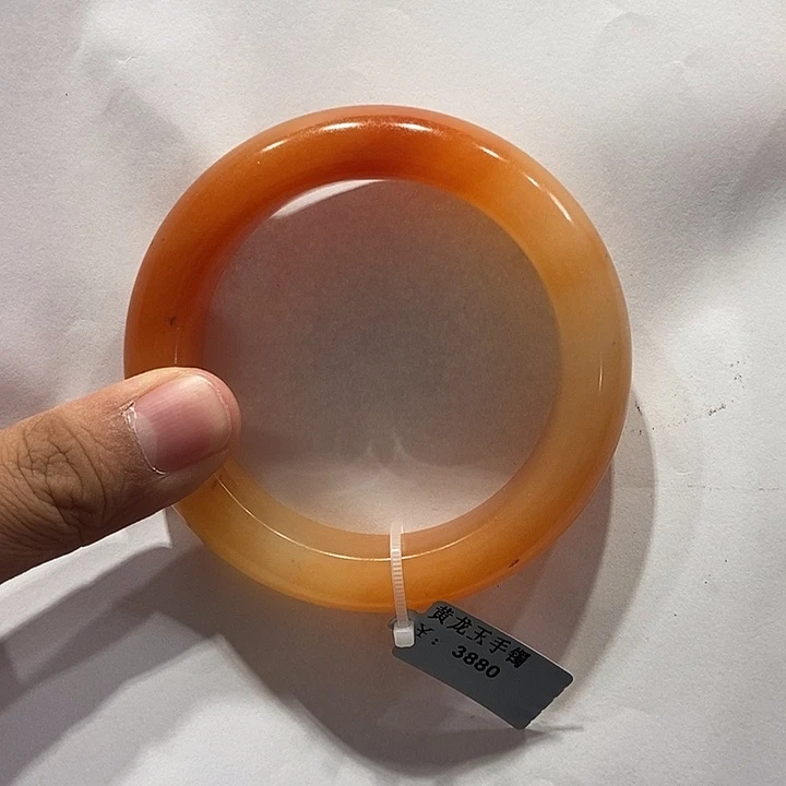 石英质玉（黄龙玉）手镯未镶嵌Y****N