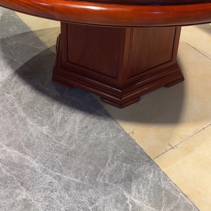 中***化成套家具紫檀木类138圆桌9件套