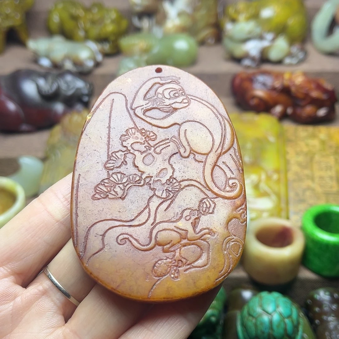 白玉菩提吊坠159。。