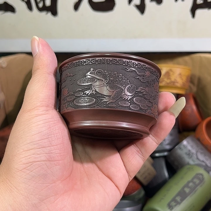茶杯紫砂全手工紫砂主人杯