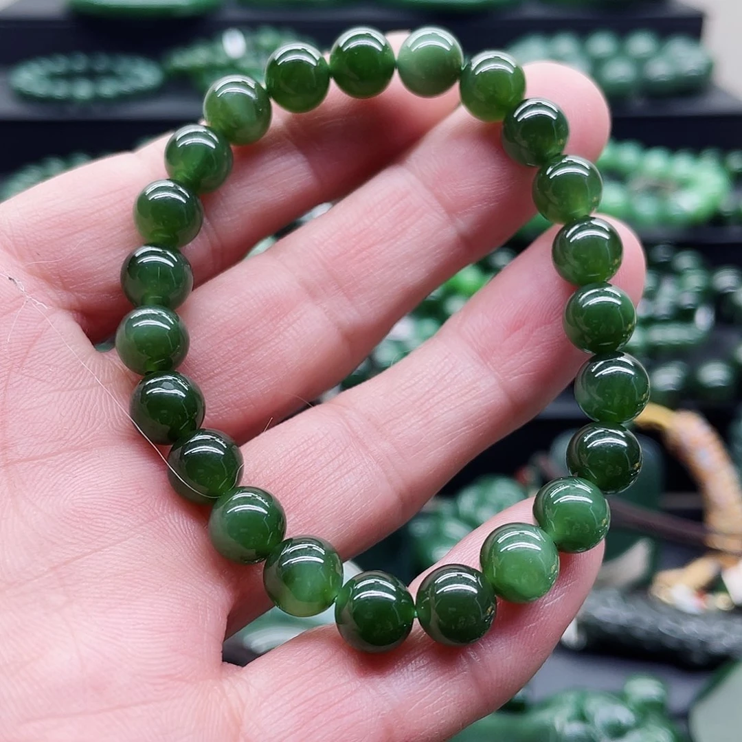 和田玉（碧玉）未镶嵌手链