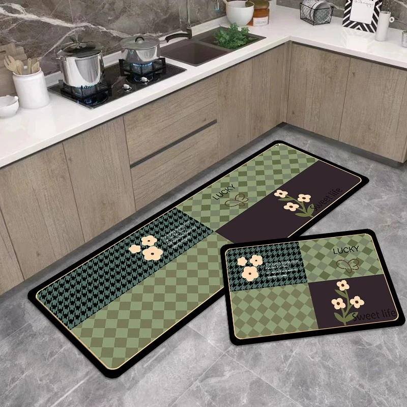 B007【40*60+40*120】硅藻泥入户门里门外喜庆玄关防滑免洗地毯地垫