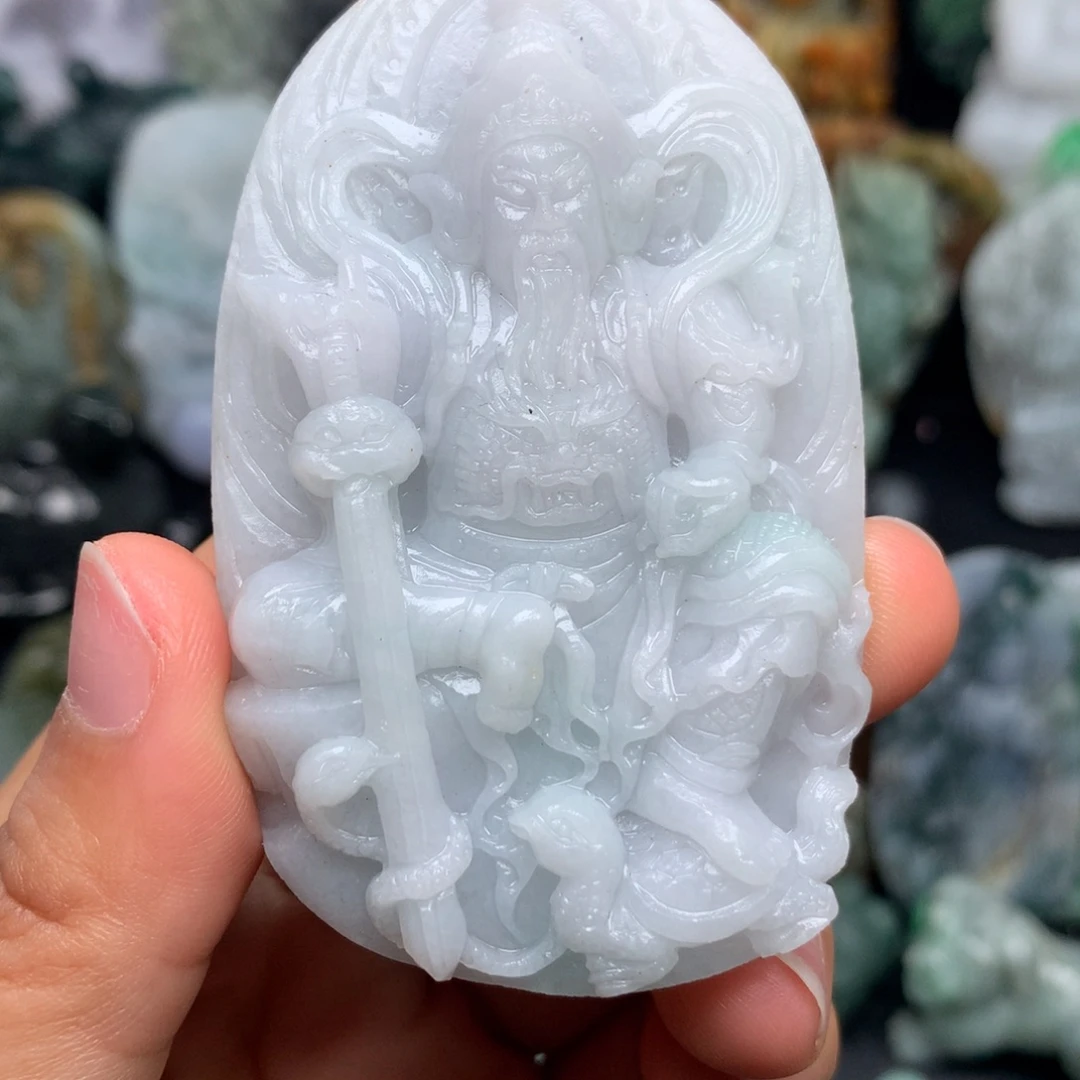 定制翡翠未镶嵌天然翡翠A货毛货抛光定制