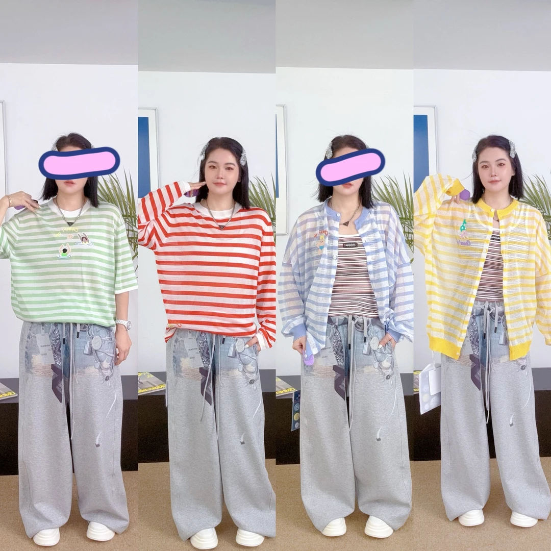 丿未 PUREVENUS假两件双腰头牛仔印花卫裤休闲长裤女