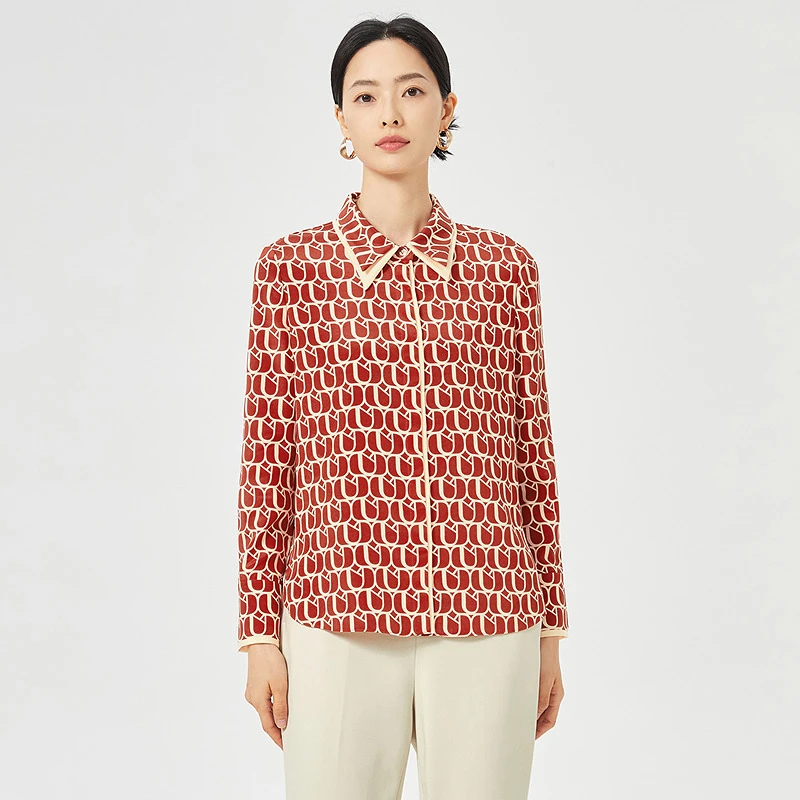 娜尔思.灵时尚简约气质衬衫女25早春新款通勤上衣LE00546D1