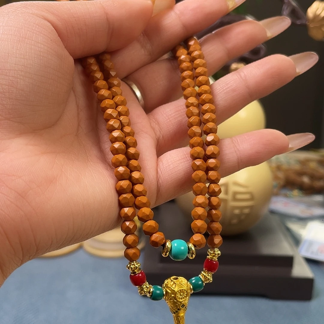 橄榄核吊坠6mm核尖钻石面新款