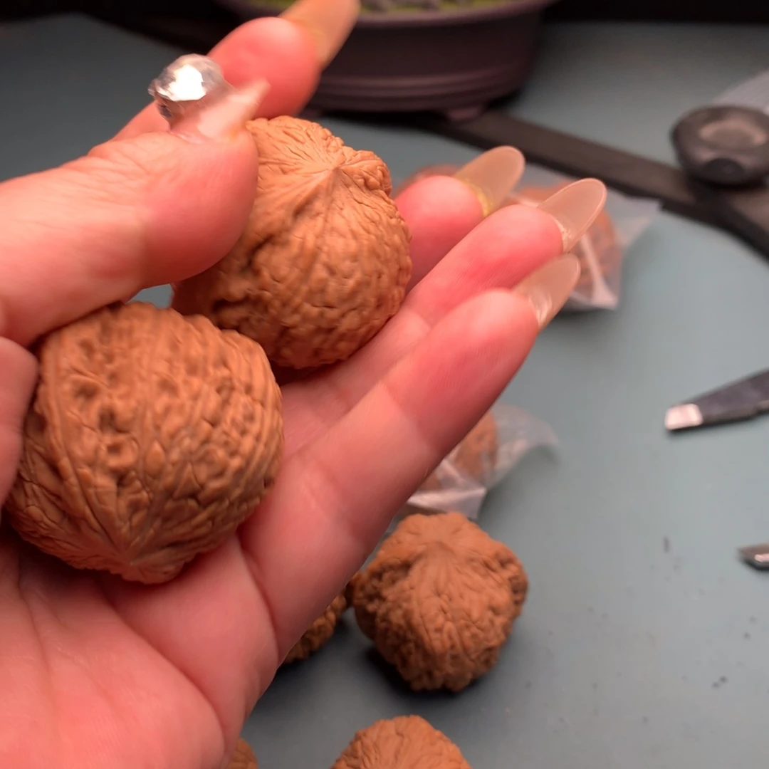 文玩核桃把件全品绣球4445