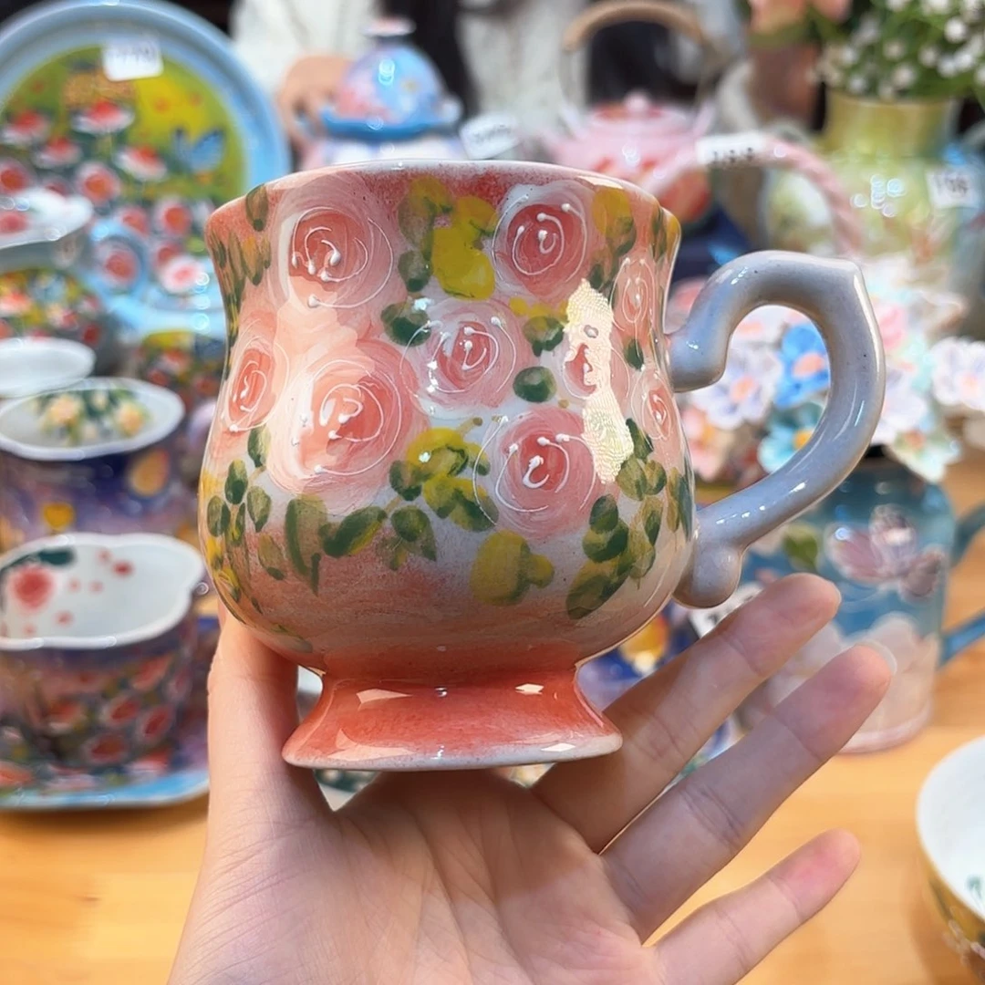 景德镇手绘高温釉下彩陶瓷茶具