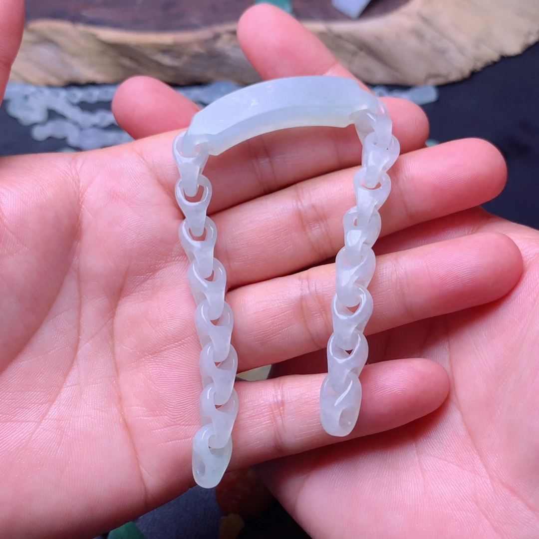 定制翡翠未镶嵌致****务手链