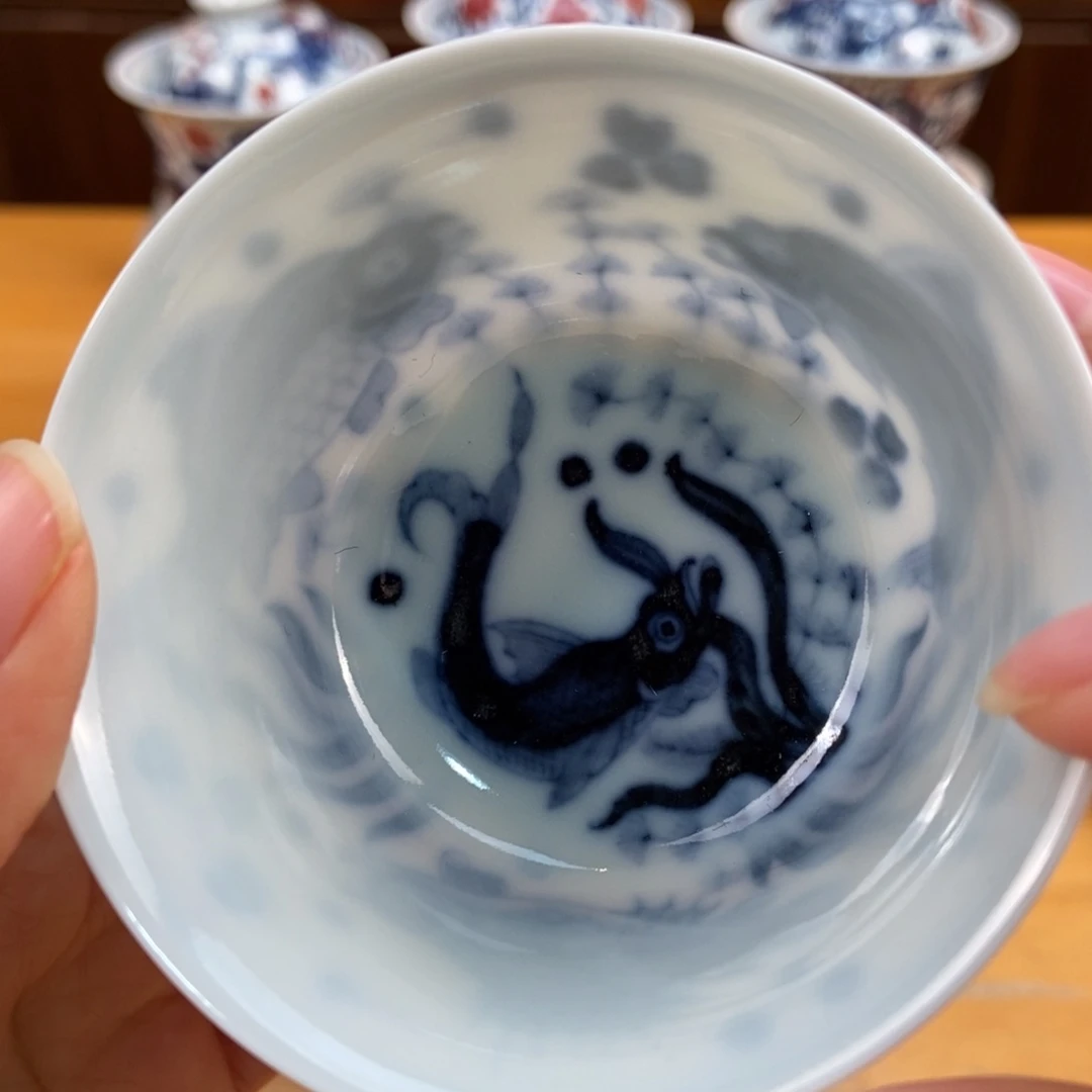 手绘现代茶具非古董