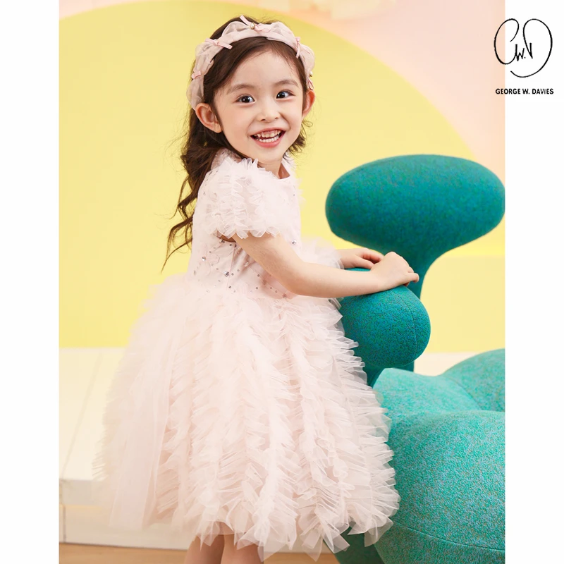 GEORGE W.DAVIES【粉色城堡】女童夏款连衣裙SPG0024女童裙子公主裙