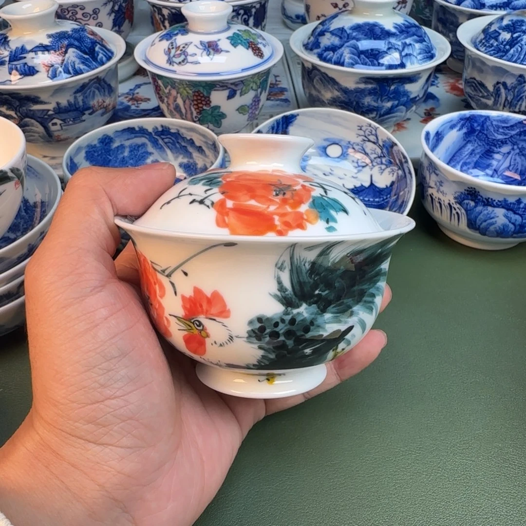 陶纯手工纯手绘茶具275