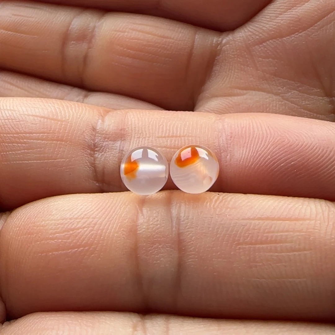 南红玛瑙圆珠6.4未镶嵌