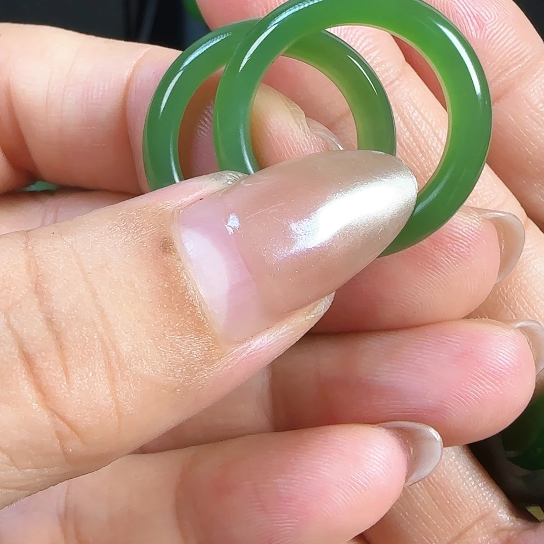 和田玉（碧玉）未镶嵌戒指多样性发一