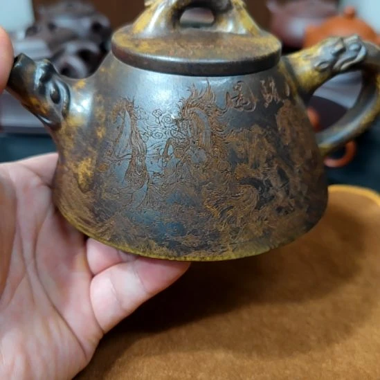 茶壶紫砂宜兴紫砂壶330cc