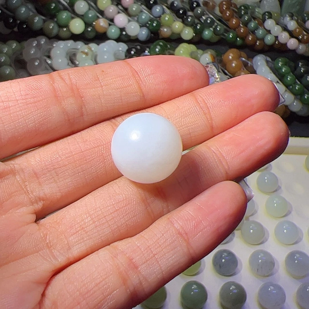 【闪购商品】未镶嵌和田玉珠宝奇石16mm