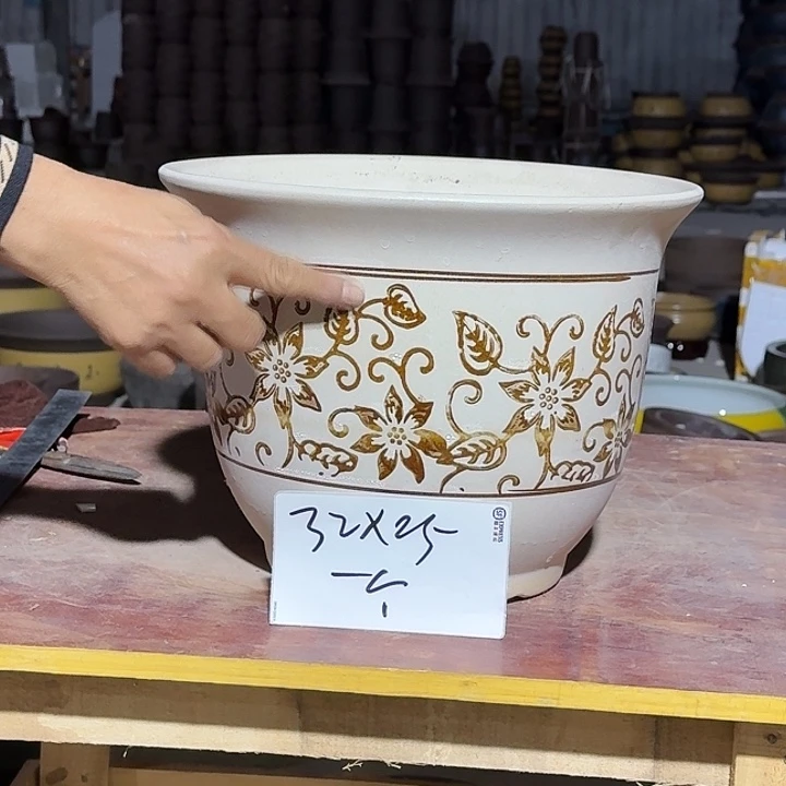 紫砂花盆手工制作85