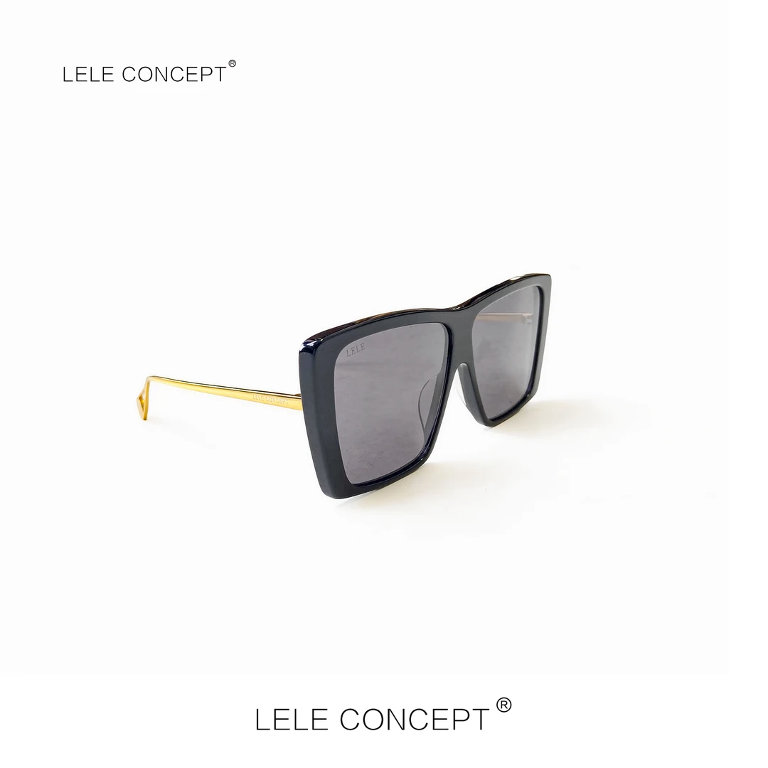 LELE CONCEPT |「颖」方框墨镜复古时尚潮款个性街拍SP0151