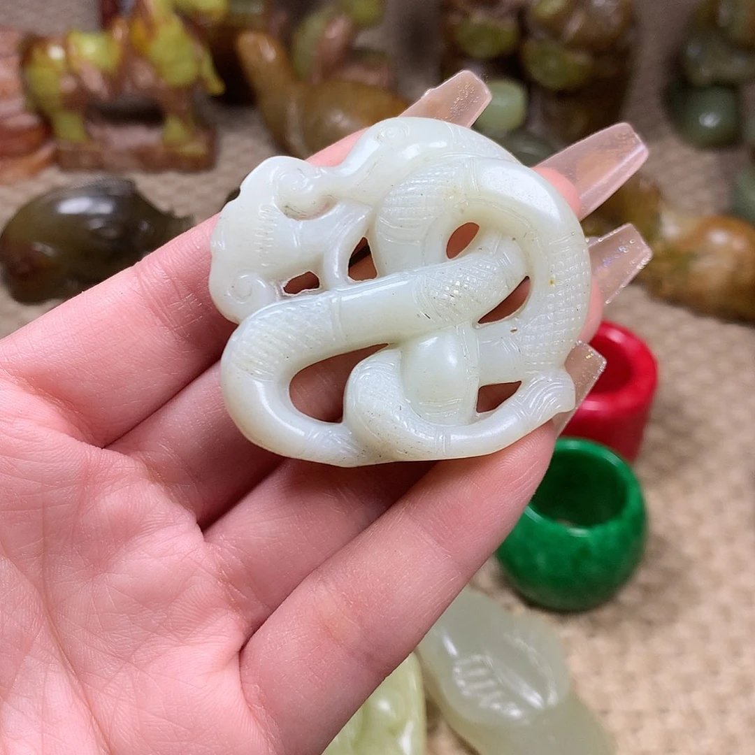 白玉菩提吊坠挂件