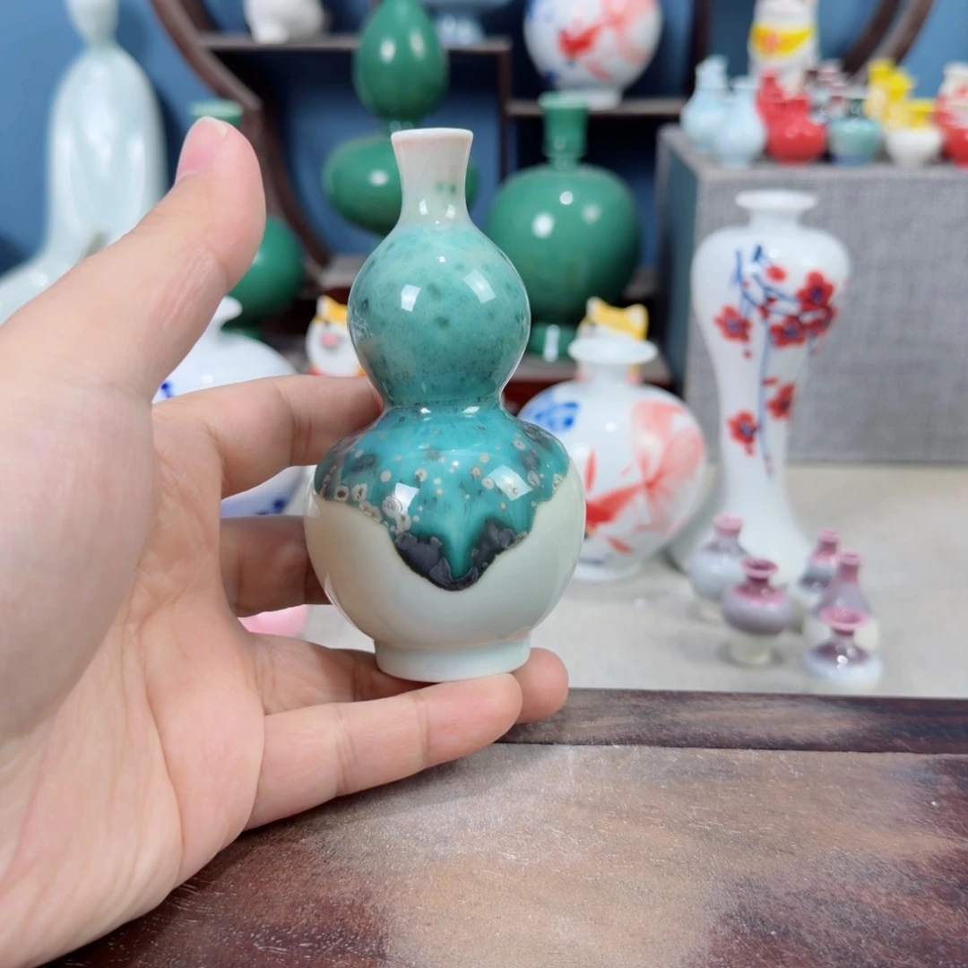 陶瓷手工小花器摆件