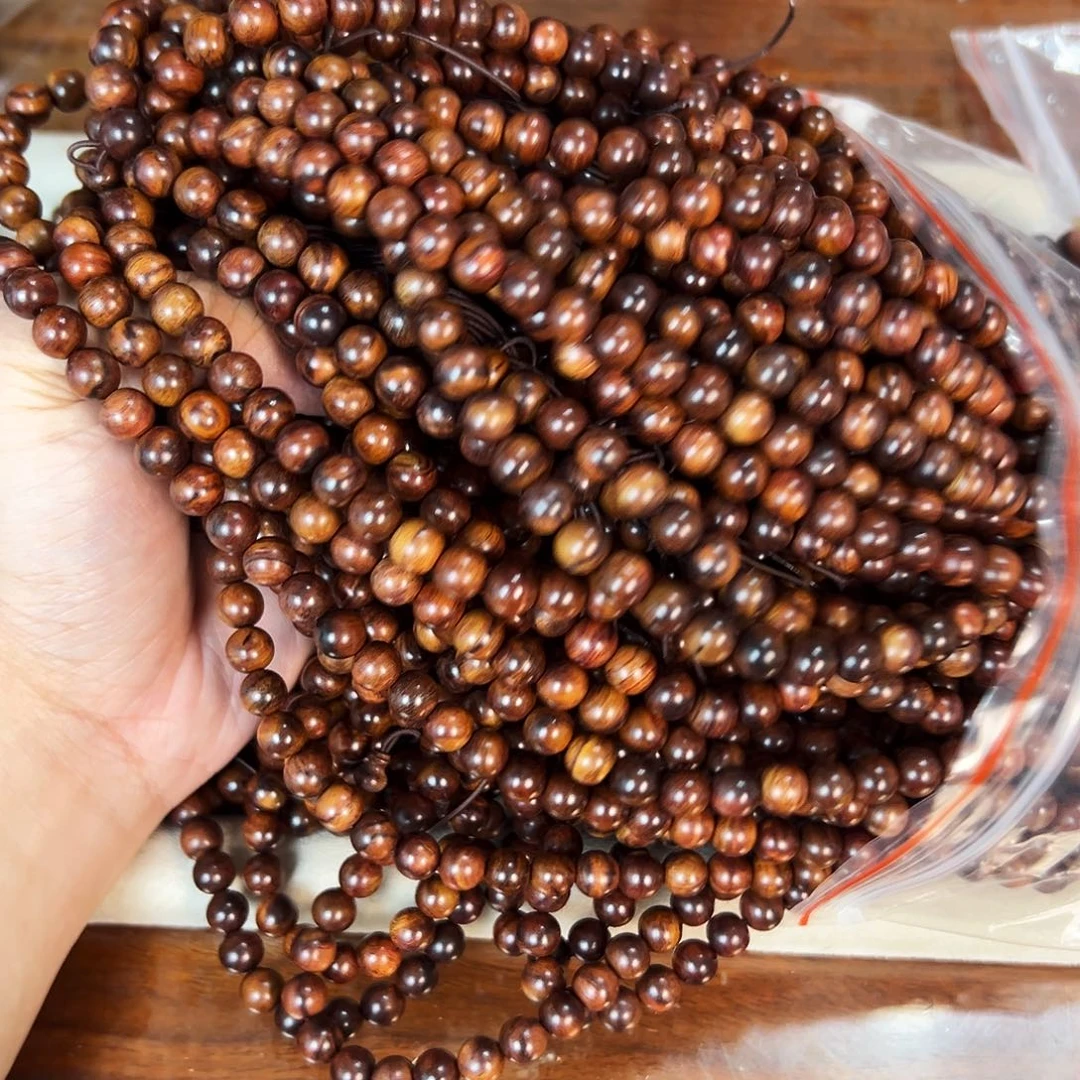 黄花梨/降香黄檀手串/手链8mm圆珠108霸王龙