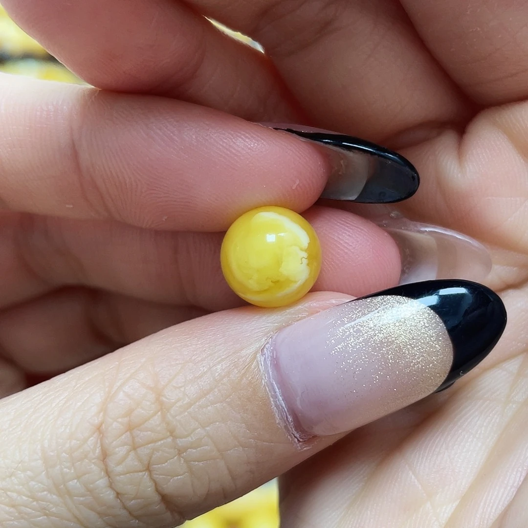 琥珀珠宝奇石未镶嵌10.9mm微瑕福利款