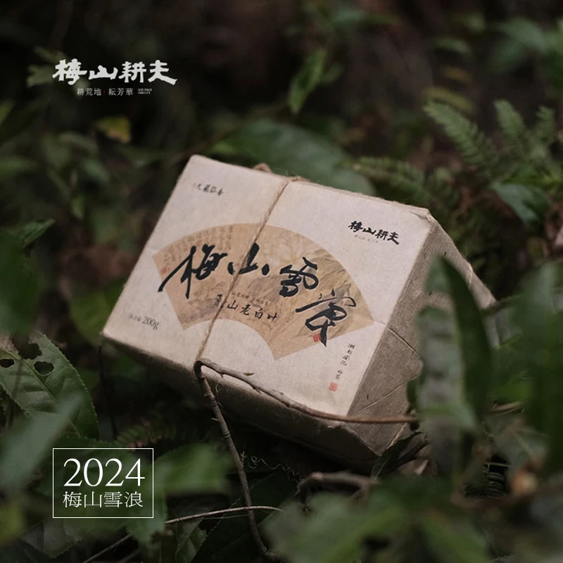 柒月严选白茶-梅山耕夫2024年梅山雪浪200克安化白茶