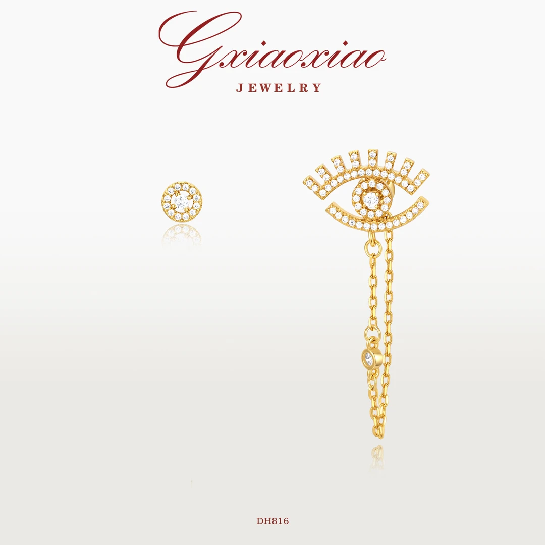 G XIAOXIAO 【灵眸幻链】时尚百搭恶魔之眼耳环 DH816新年礼物