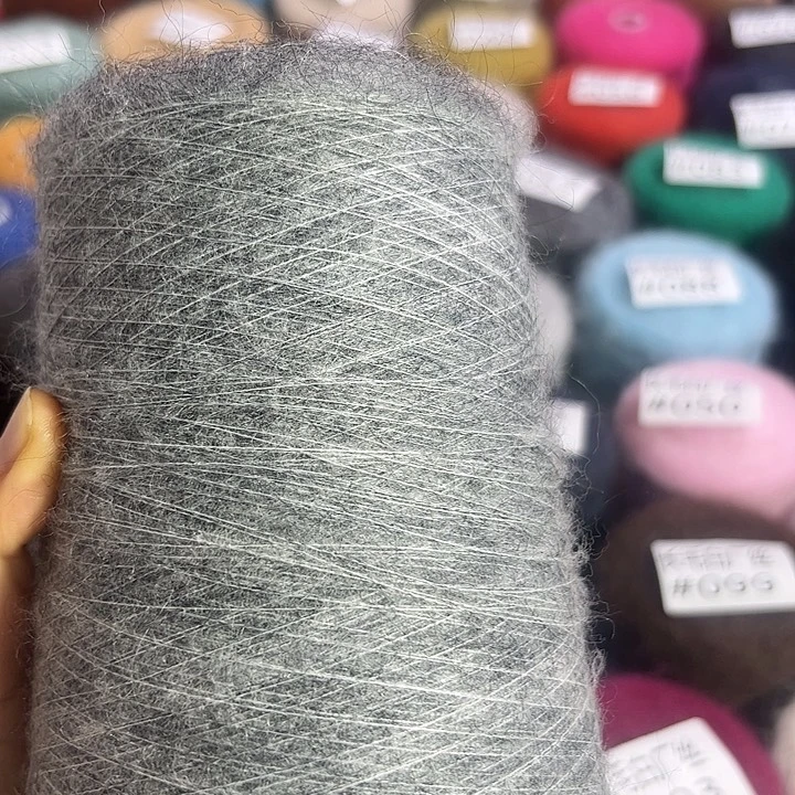 美***妈马海毛中灰色马海毛2两不退不换