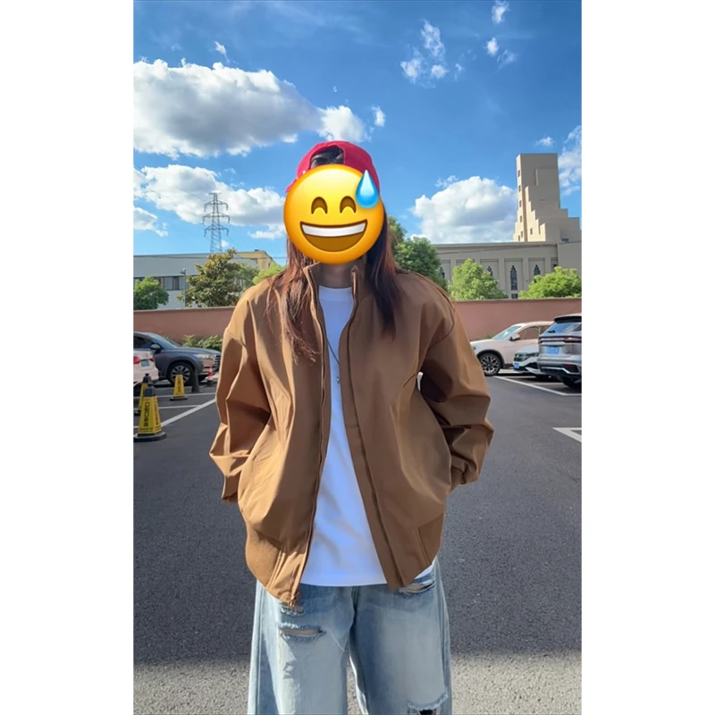 cleanfit短款工装外套男秋季硬汉穿搭立领冲锋衣美式潮牌飞行夹克