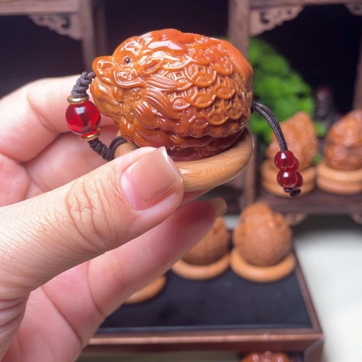 吊坠橄榄核金币龙龟单籽3.5