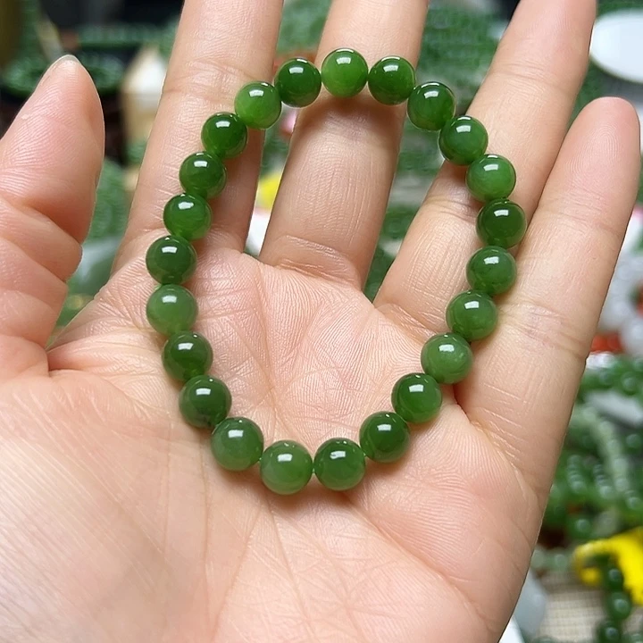 和田玉（碧玉）手链未镶嵌