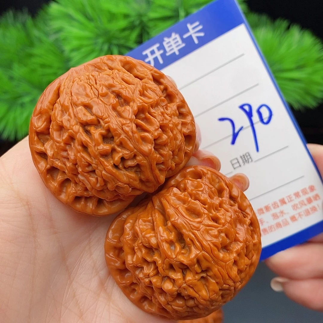 文玩核桃把件八**财45水龙纹290