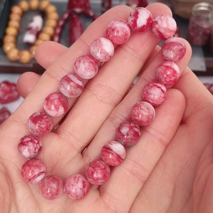 天然辰砂朱砂原石原切卡10，27.7克