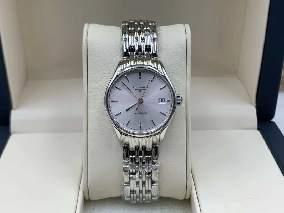 99新 Longines/浪琴 律雅系列自动机械女表L4.260.4.12.6表径25