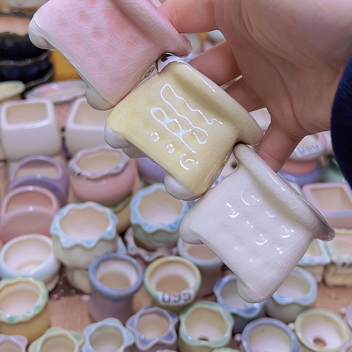 红陶陶瓷花盆当场满12包邮