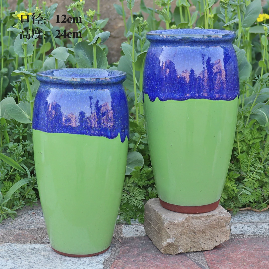 创意多肉拼盘粗陶花盆透气简约法师悬崖桩大口径阳台盆景多用清仓