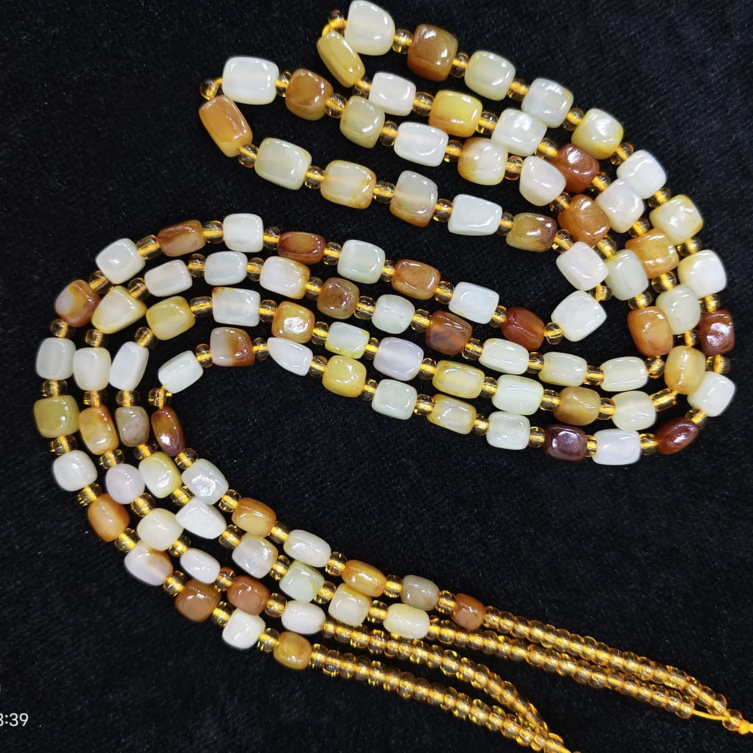 新疆和田玉多色项链挂件链多样性发货拍一发一