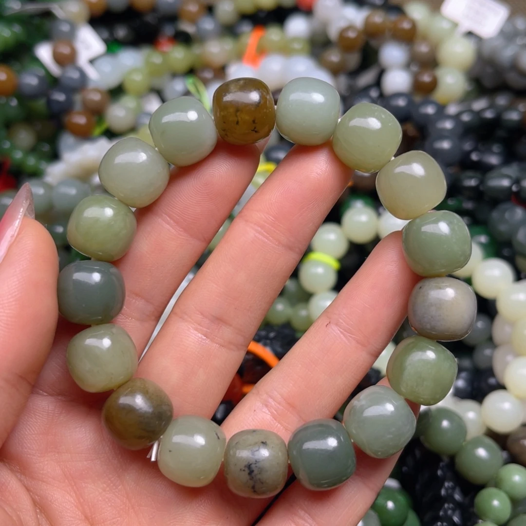 和田玉未镶嵌手链