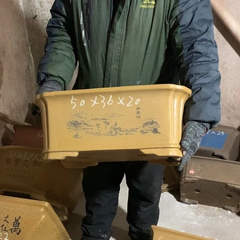 紫砂花盆手工制作