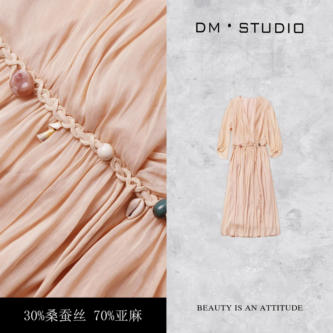 •STUDIO/夏季度假风减龄静奢高级感连衣裙2504LYQ/25S-1061W