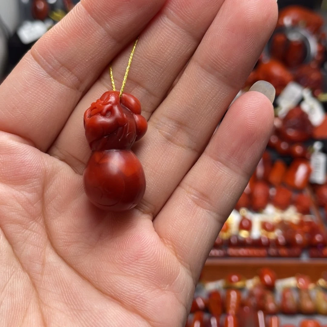 【闪购商品】未镶嵌锦红葫芦吊坠南红玛瑙