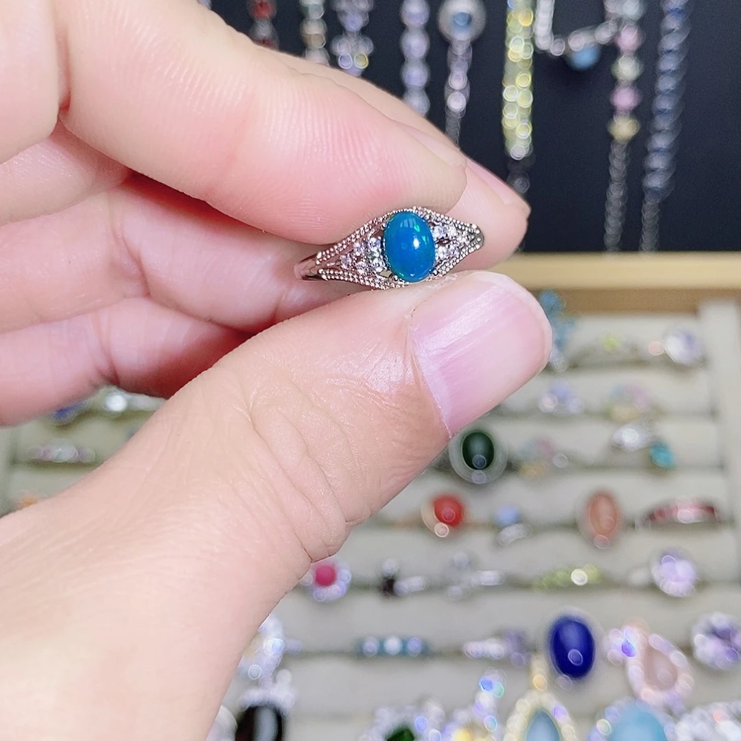 未镶嵌欧泊戒指589