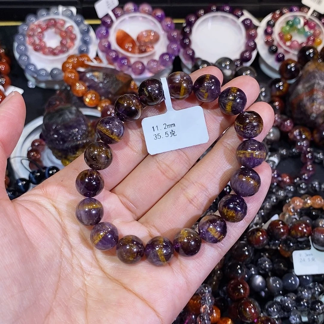 水晶手串未镶嵌丫*11.2mm左右