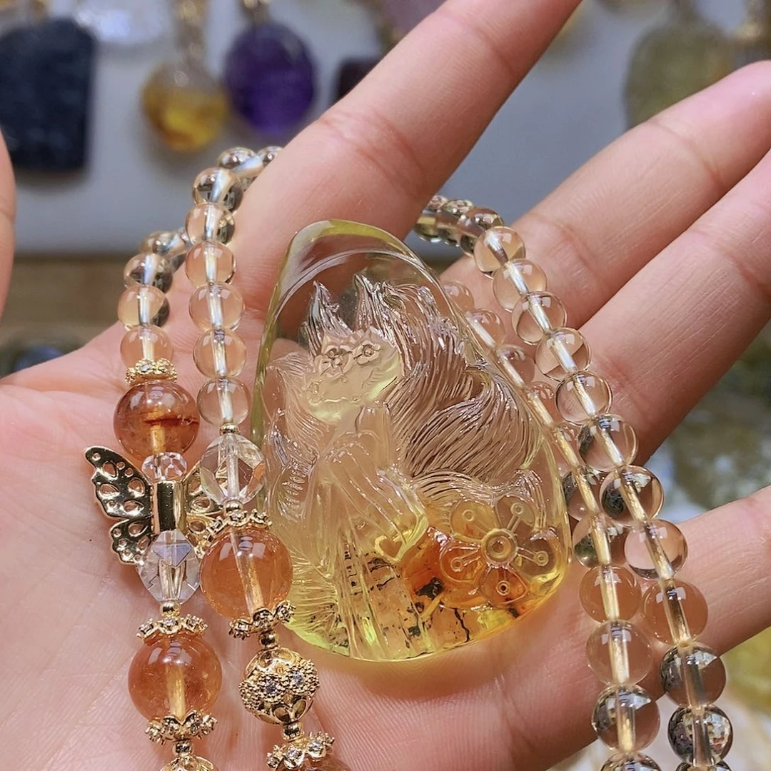 水晶水晶吊坠设计款未镶嵌?**芙