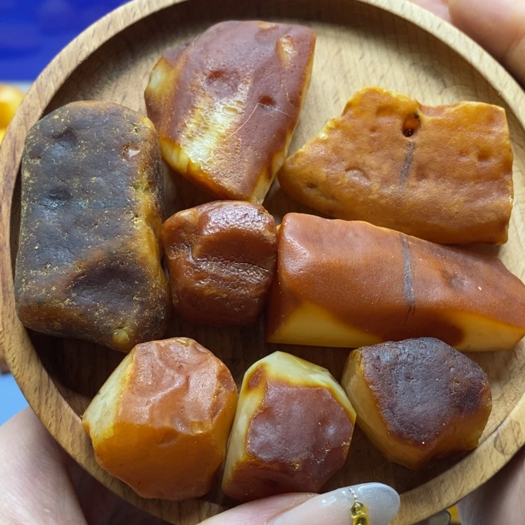 定制琥珀未镶嵌传世琥珀蜜蜡定制